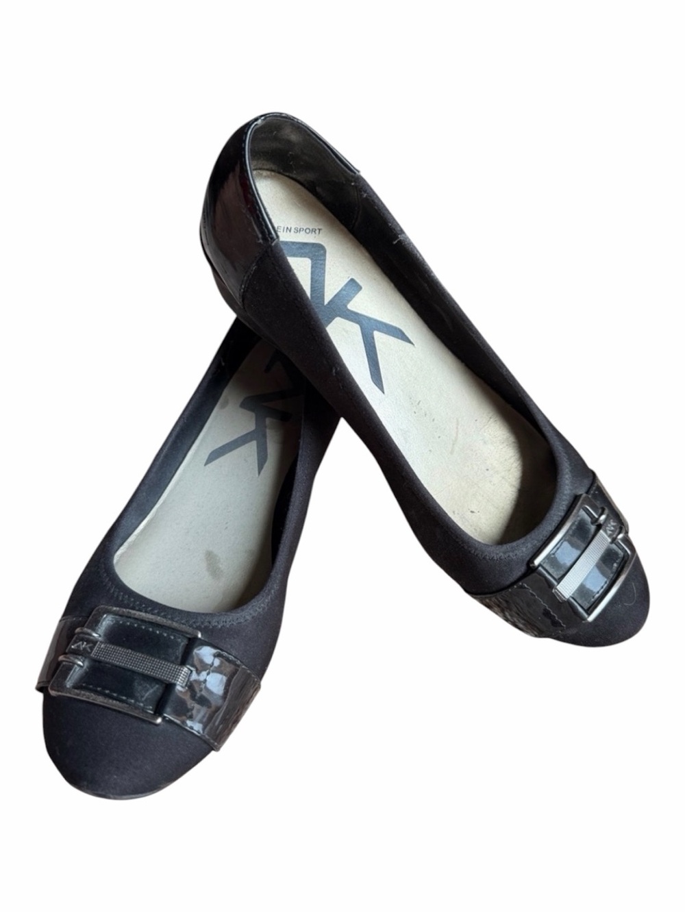 Anne Klein AK Sport Black Wedges 9.5M